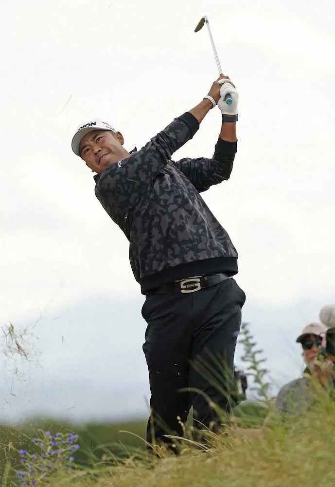 【画像・写真】松山、4年ぶり参戦の全英オープン前哨戦で苦戦　通算7オーバーで2日目終了
