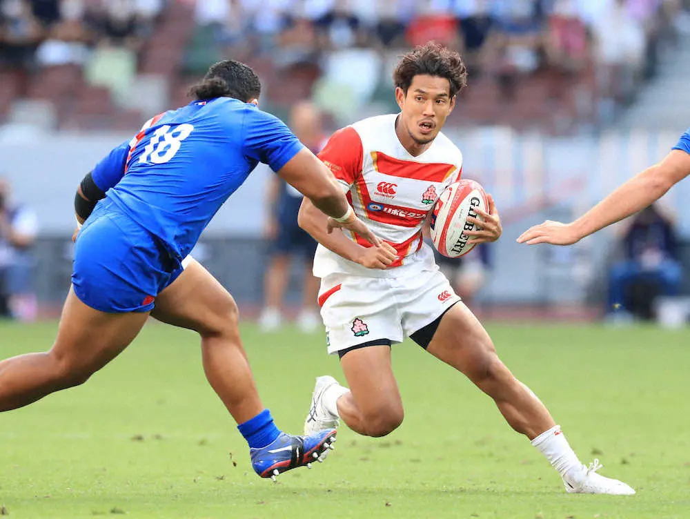 日本 フランス 突進する山中 撮影 吉田 剛 スポニチ Sponichi Annex スポーツ