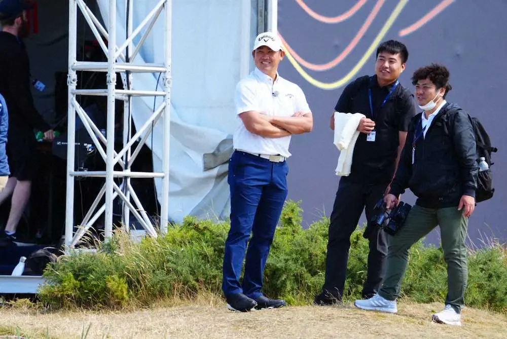 【画像・写真】松坂大輔氏が聖地セントアンドリュースで松山英樹にエール！「最終日最終組でスウィルカン橋を歩いて」