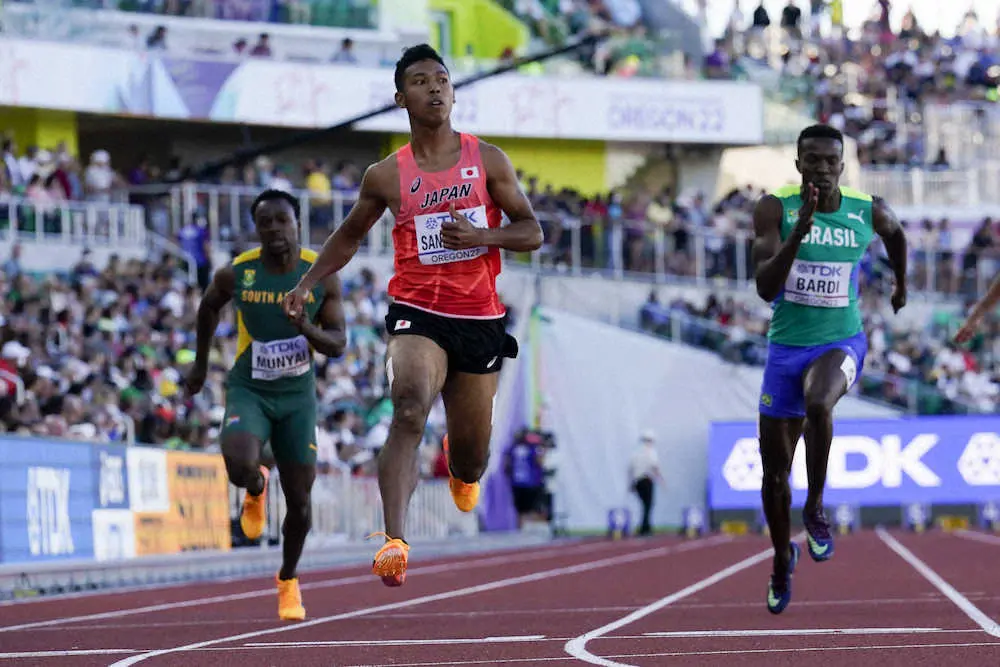 【画像・写真】【世界陸上】サニブラウン　主要国際大会で日本人初9秒台、男子100メートル決勝見えた