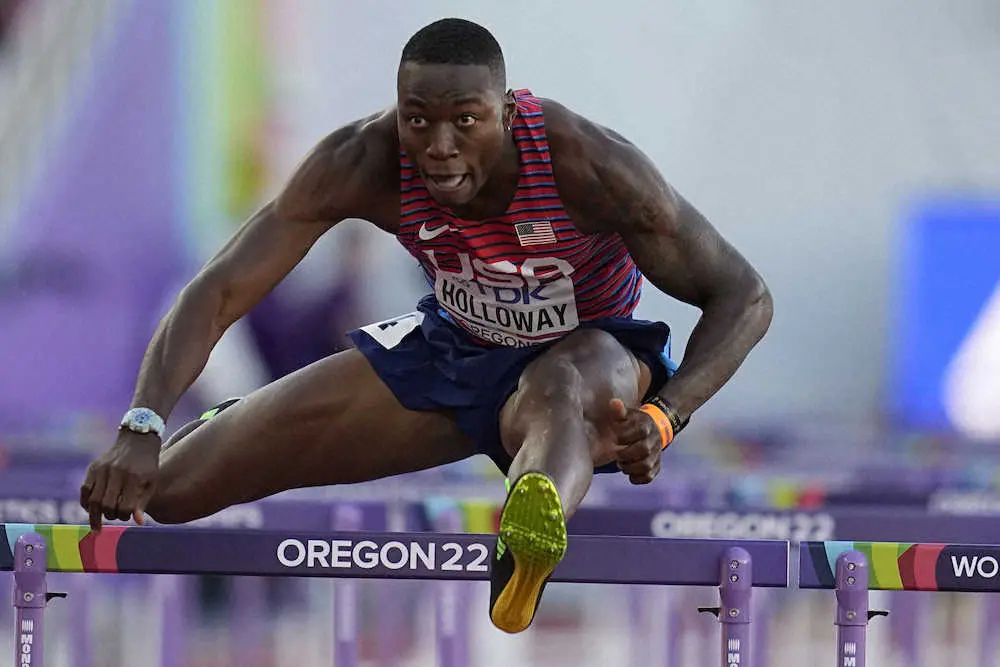 【画像・写真】男子110M障害決勝は波乱　東京五輪優勝のパーチメントは負傷棄権　ホロウェイが連覇を達成