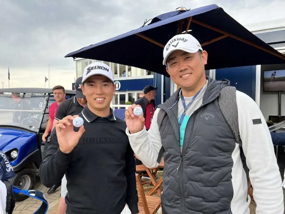 【画像・写真】松坂大輔氏　全英OP取材　松山の凄さは優勝の可能性があると認識されていること