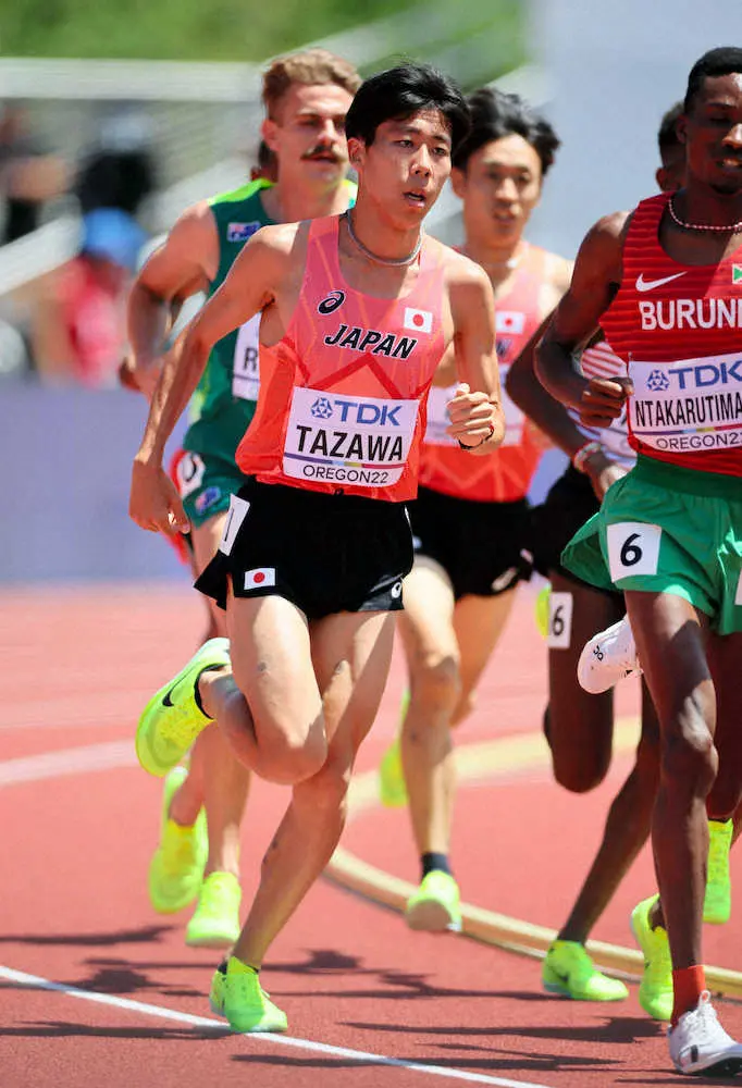【画像・写真】【世界陸上】男子1万メートル　田沢は20位、粘るも離され27分台ならず