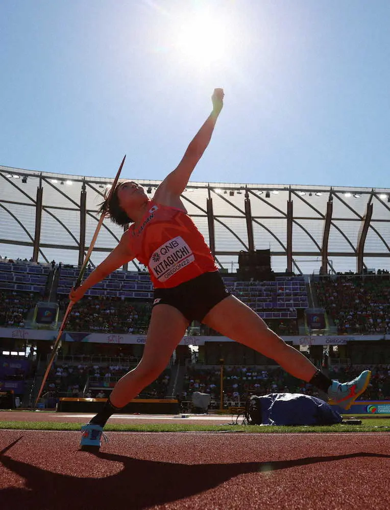 【画像・写真】【世界陸上】女子やり投げ・北口榛花　トップで決勝進出！今季自己ベスト64メートル32
