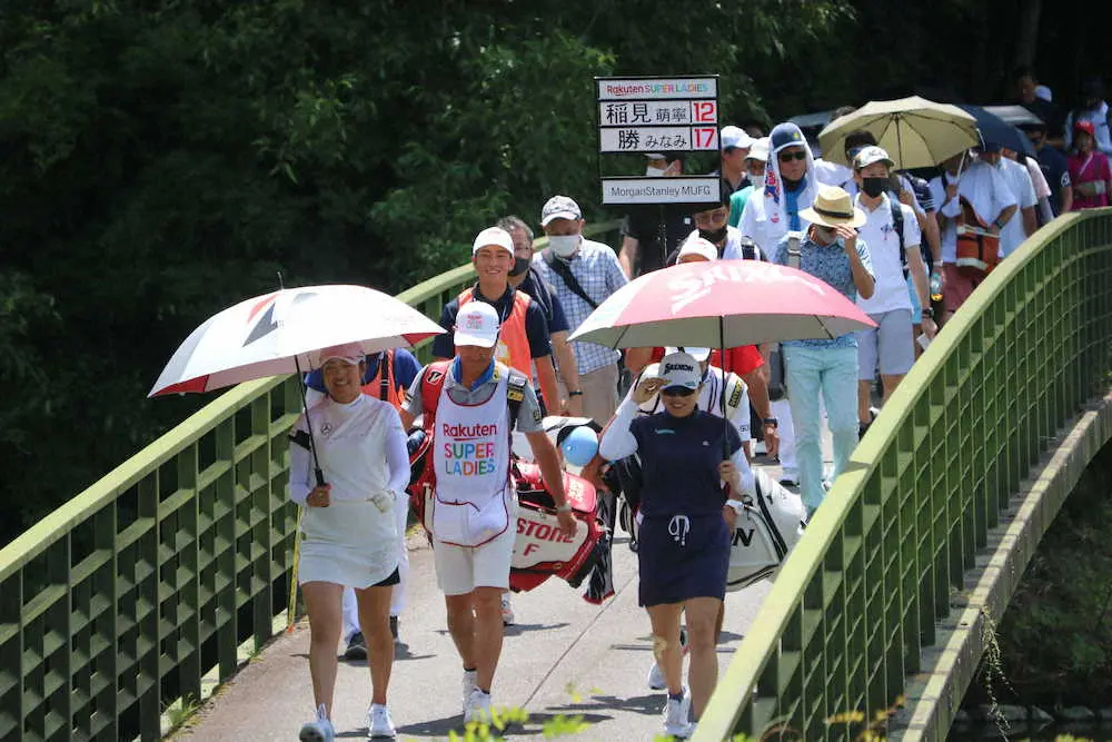 【画像・写真】今季初優勝を目指す勝みなみ　前半アウト30の快進撃で2位に7打差の独走態勢