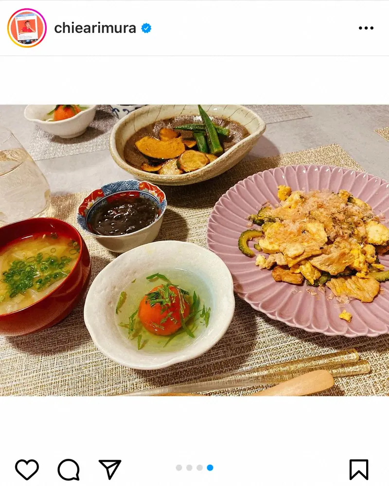 【画像・写真】有村智恵　“栄養バランス満点”豪華な手料理の数々披露「女子力高い」「お料理お上手」の声