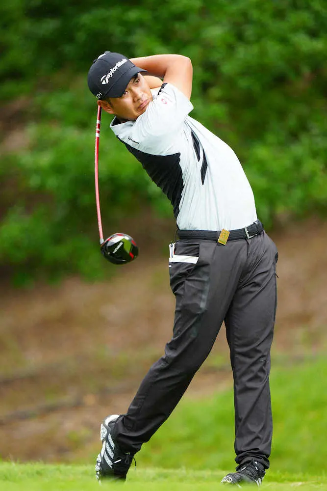 【画像・写真】久常　史上初10代メジャー制覇へ67、暫定7位発進「獲りたい。あと3日頑張りたい」