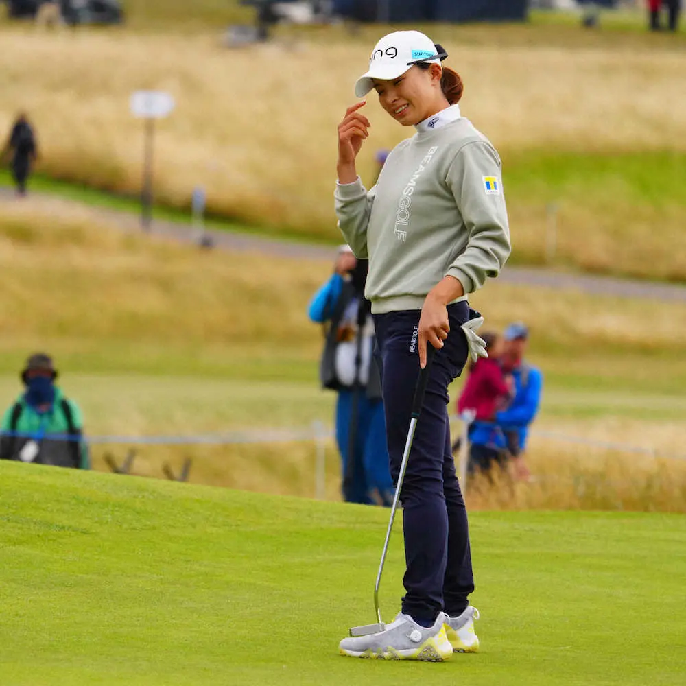 【画像・写真】服部道子氏　渋野、リンクスの強風で力の出るスイング軌道再確認できたはず