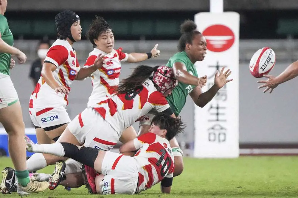 【画像・写真】ラグビー女子日本代表　一時は15点リードもアイルランドに敗れる
