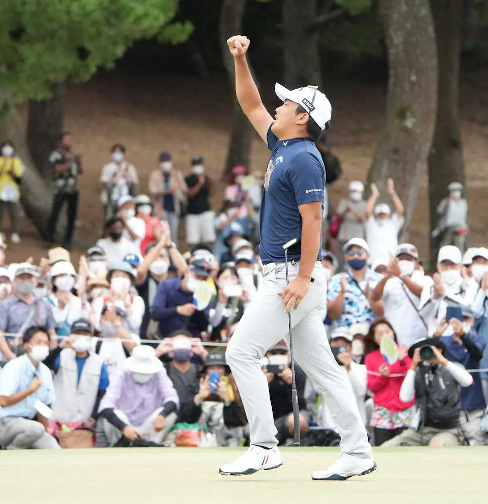 【画像・写真】22歳の河本力が通算16アンダーで涙のツアー初優勝　姉・結に続く史上4組目のきょうだいV