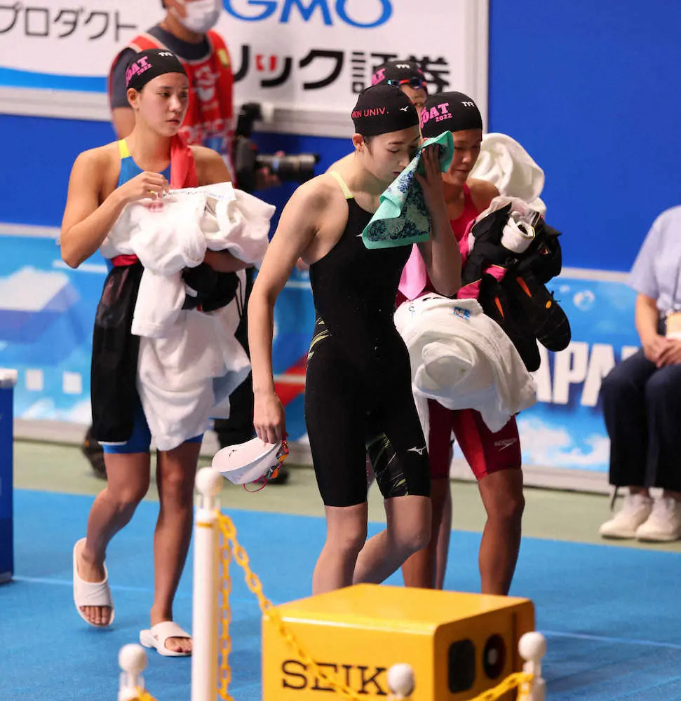 【画像・写真】池江璃花子、猛追も連覇逃す「本当に悔しいの一言」　女子400Mリレーは中京大が12年ぶりV