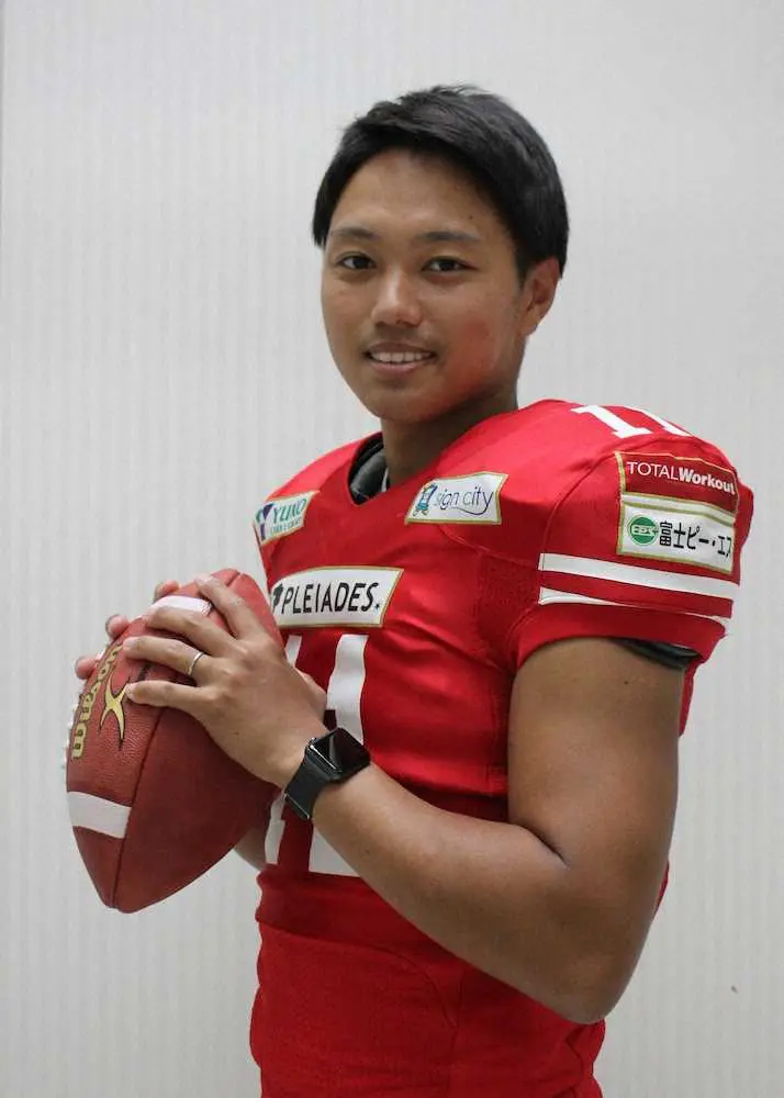 【画像・写真】「福岡サンズ」QB西山　下克上へラッシュ！大学時代に続き日本一へ　9月開幕社会人アメフトX1スーパー