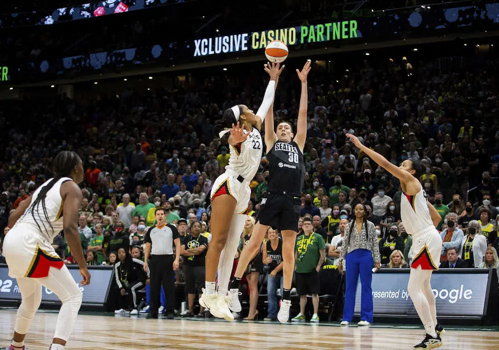【画像・写真】WNBAのMVPはエーシズのウィルソン　複数回受賞は7人目　最優秀守備選手とのダブル受賞は5人目