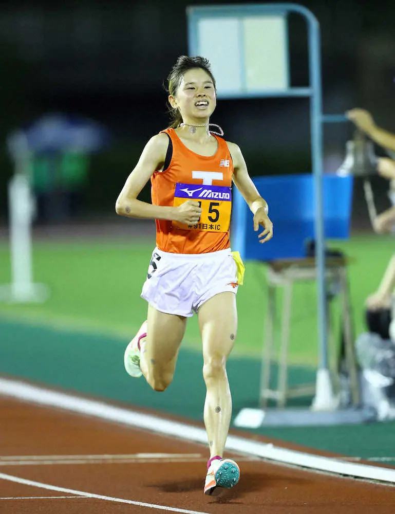 【画像・写真】【陸上】不破聖衣来、万感の復帰戦「感謝を結果で返したくて」猛スパートでインカレ初頂点