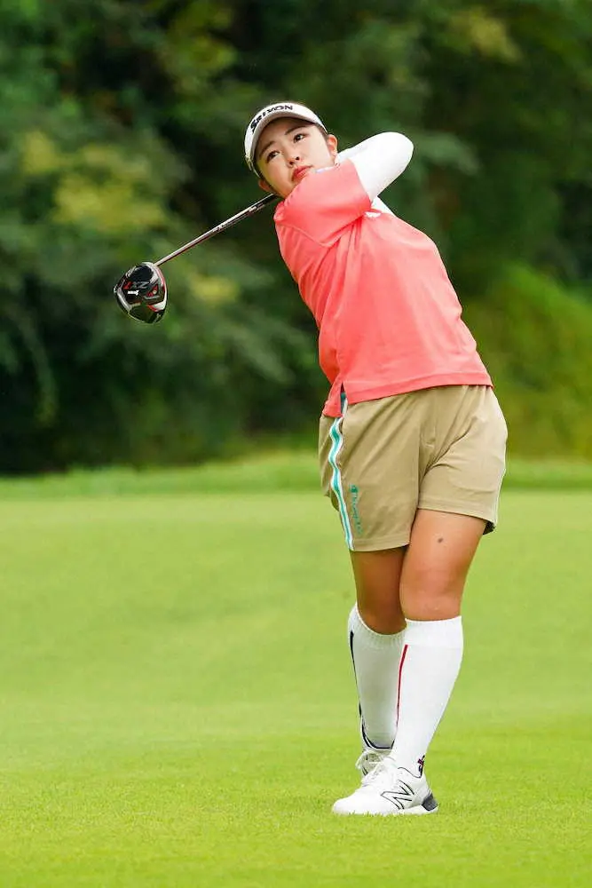 【画像・写真】山下美夢有、首位に並んだ！　メジャー2連勝なら史上14人目「上位で戦いを楽しみながら頑張っていく」