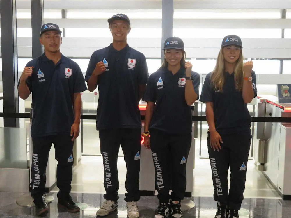 【画像・写真】サーフィン東京五輪銅メダルの都筑「優勝しか意味がない」ワールドゲームズへ出発