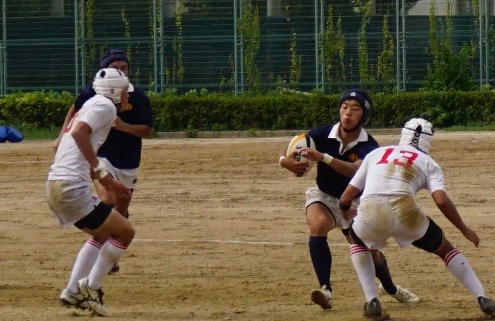 【画像・写真】北野初戦敗退も…橋下徹氏三男・SO環が攻守に奮闘　全国高校ラグビー大阪府予選開幕
