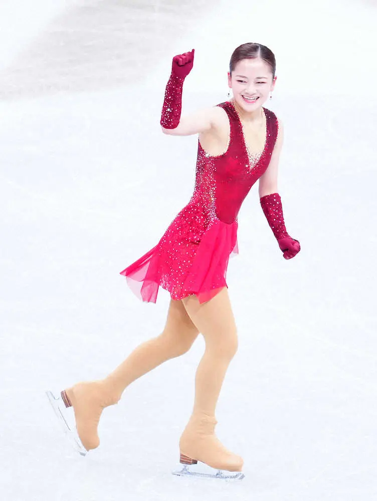 【画像・写真】フィギュア女子20歳の渡辺倫果　3回転半決めて逆転優勝