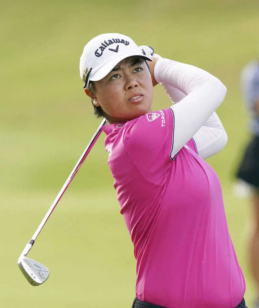 【画像・写真】笹生　圧巻65で1差2位、2日間ノーボギー　最終日へ「緊張してます」