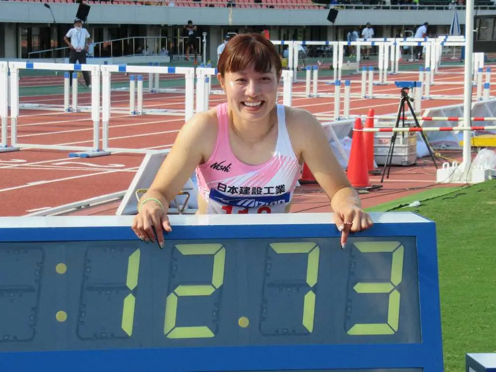【画像・写真】【陸上】100m障害・福部真子「フラッシュバックする」世界新の残像を力に日本新V