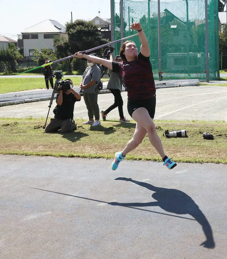 【画像・写真】女子やり投げ・北口　10月“凱旋試合”で「60メートルオーバー」に意欲