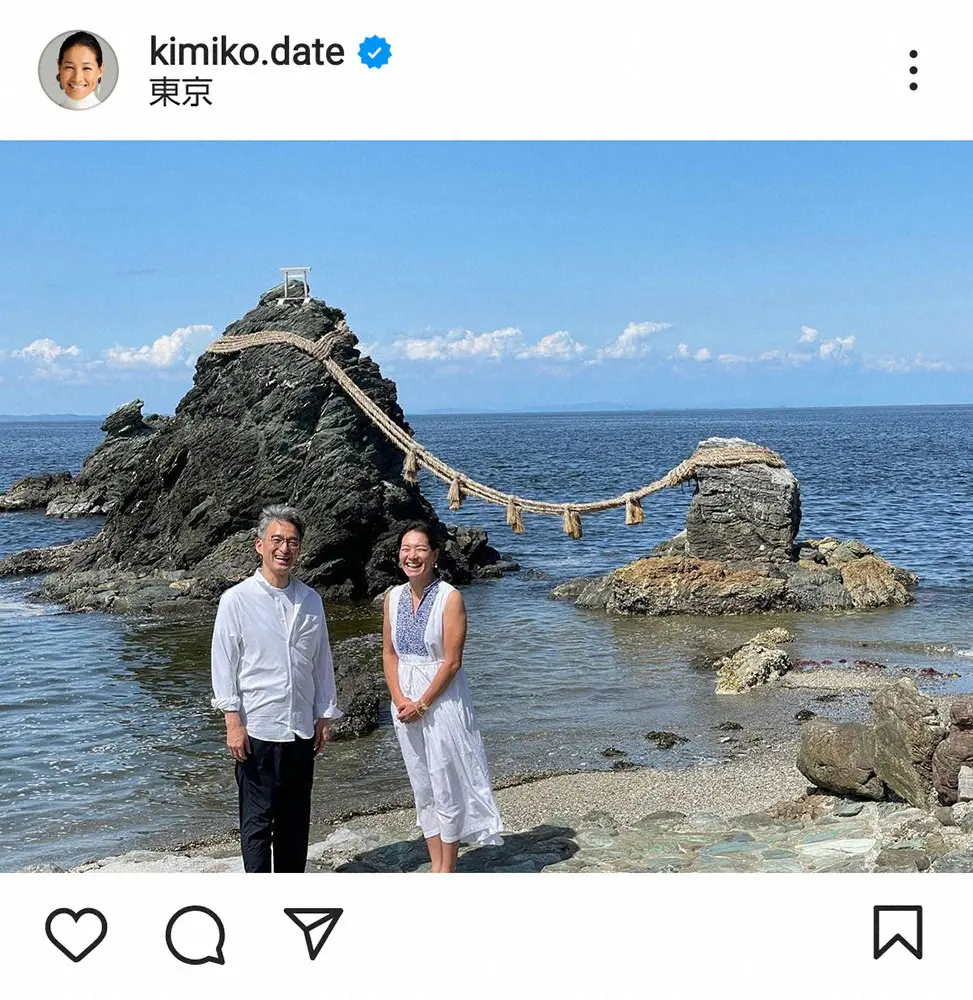 【画像・写真】結婚を報告した伊達公子さんの公式インスタグラム（＠kimiko.date）