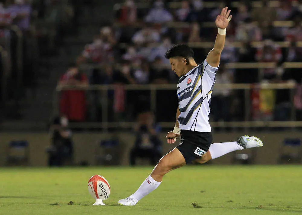 【画像・写真】ラグビー日本代表“デビュー” SO中尾隼太が新たな一歩「このレベルに慣れていきたい」