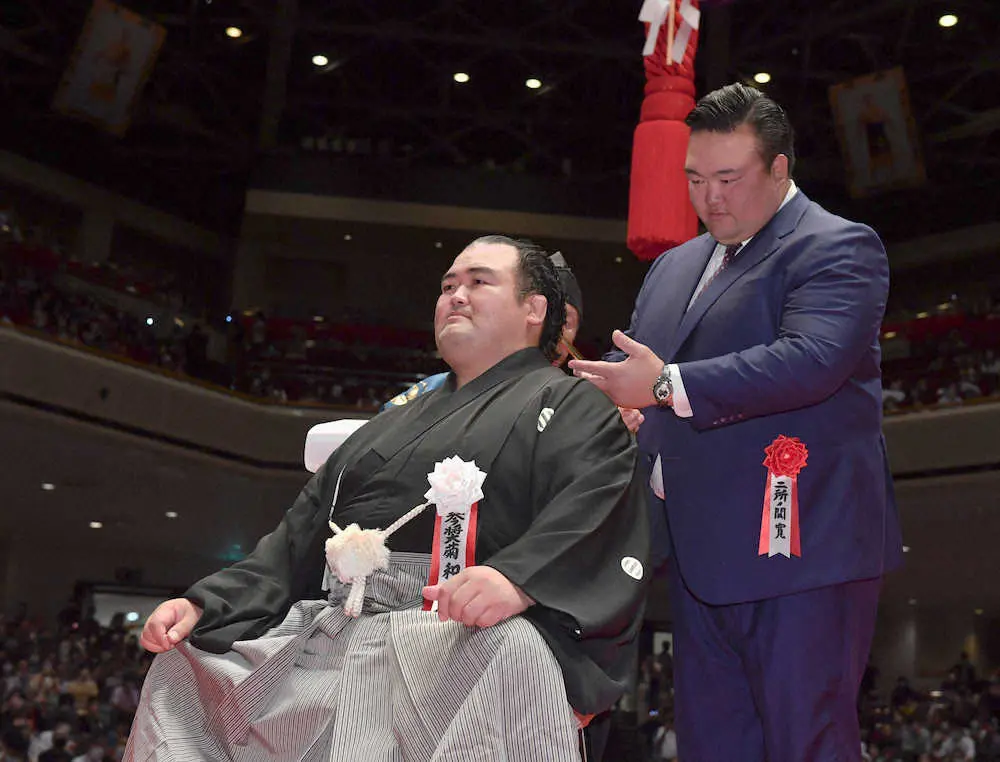 【画像・写真】琴バウアー披露　元大関・琴奨菊の秀ノ山親方が引退相撲「一番泣きそうだった」