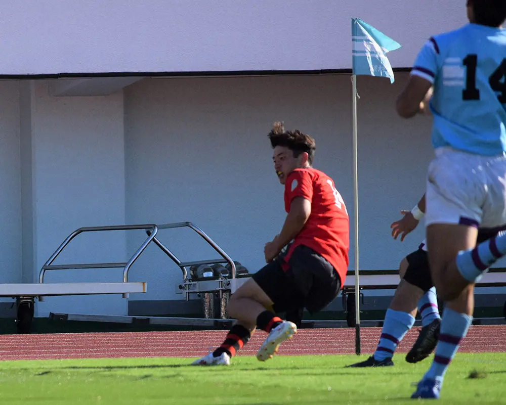 【画像・写真】“竹山晃暉仕込み”の嗅覚　帝京大WTB小村真也が逆転トライ「外側が空いていたので狙った」