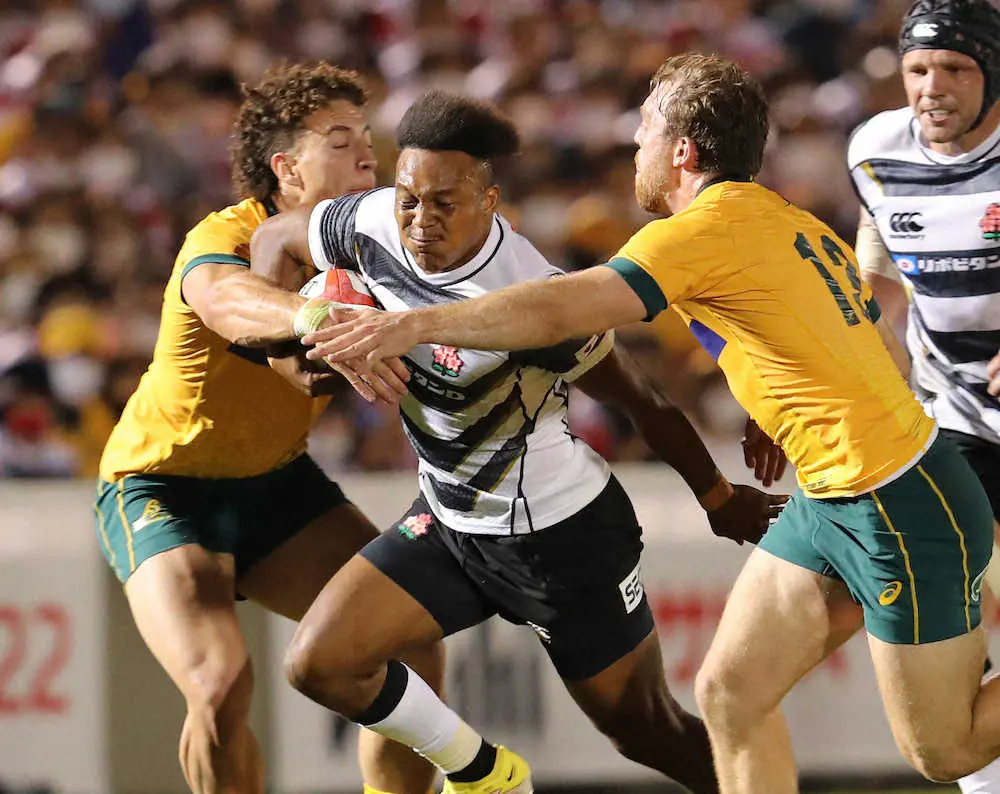 【画像・写真】ラグビー日本代表WTB松島は先制Tで好調アピール、またもファーストタッチに「良いスタートだった」