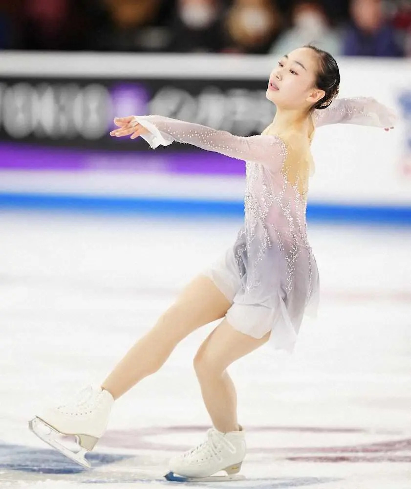 【画像・写真】松生理乃は59・50で8位　演技後半に転倒とジャンプに乱れ　女子SP