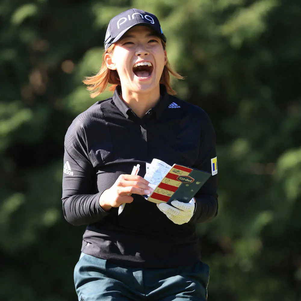 【画像・写真】渋野日向子が自身初の大会連覇へ、調子は「上り調子の入りかけくらい」前日は焼肉でチャージ