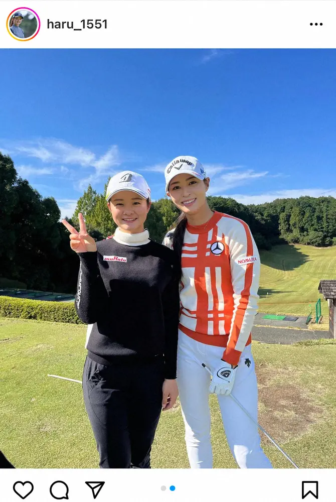 【画像・写真】“前週V”川崎春花　「幸せすぎます」柏原明日架との2ショット公開に反響「美人さん」「素敵」