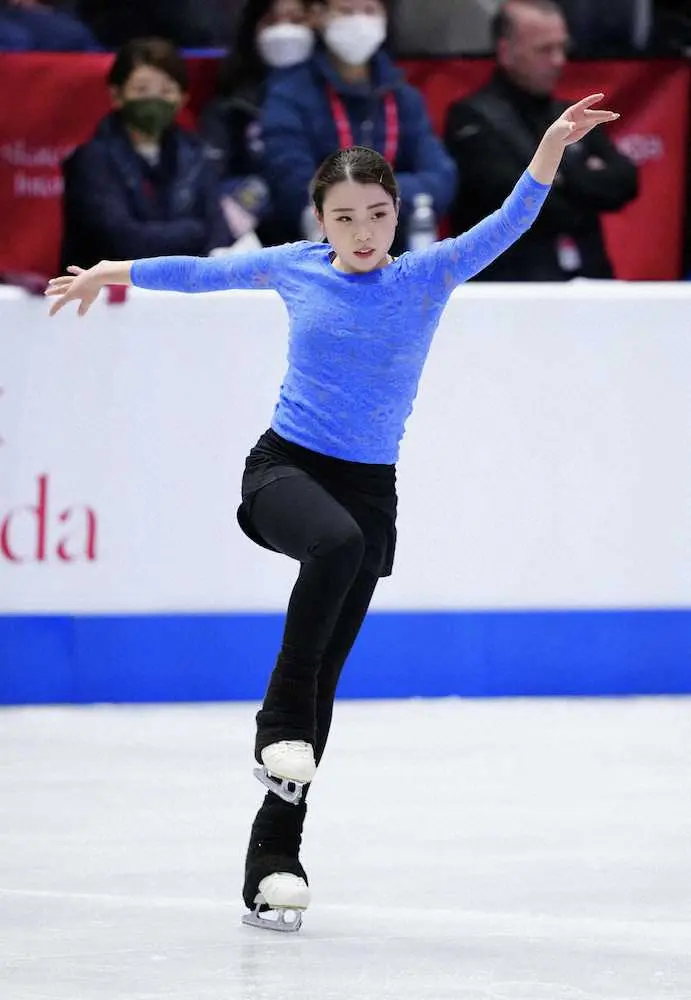 【画像・写真】紀平梨花「戻ってこられて良かった」3季ぶりGP舞台　スケートカナダ公式練習