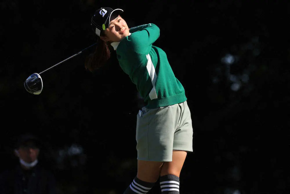 【画像・写真】川崎春花、伸ばせず3差2位後退　15番痛恨ダボ「自分のゴルフに幻滅」