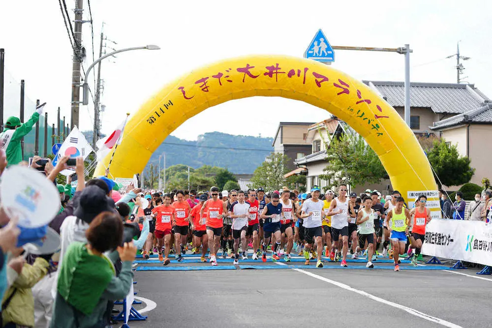 【画像・写真】男子フルは曽宮道が初V　しまだ大井川マラソン