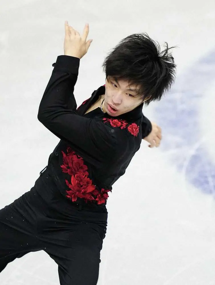 【画像・写真】17歳・三浦佳生、初タイトルへ男子SP堂々首位　連戦の疲れ感じさせず「凄く体も動いていた」