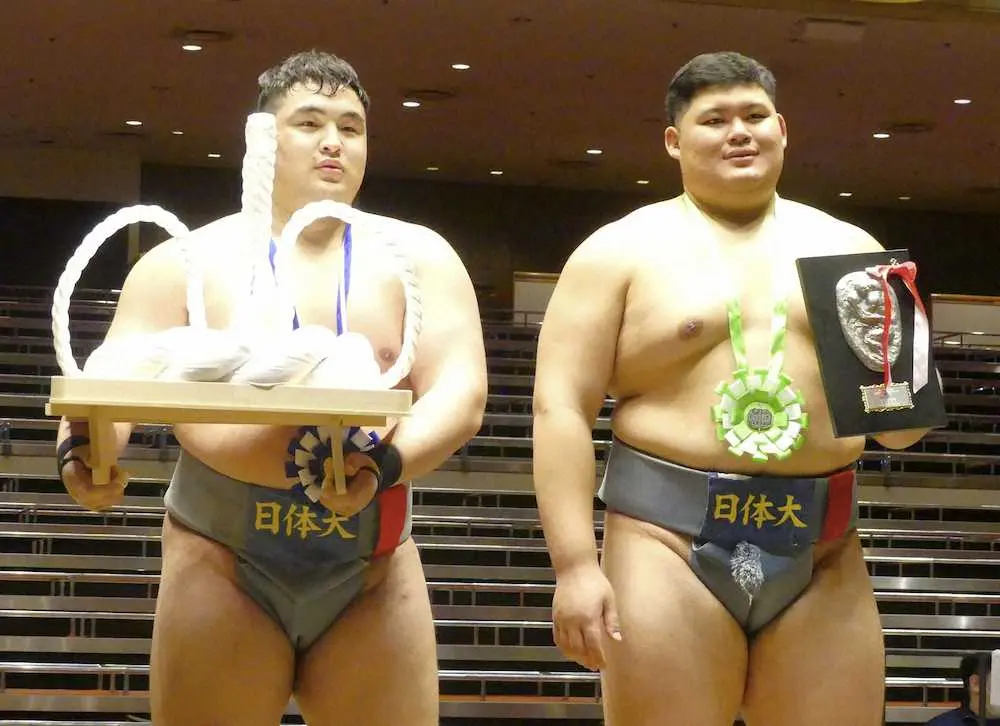 【画像・写真】日体大・中村泰輝は準優勝　勝負の団体戦へ切り替え「明日が本番」全国学生相撲選手権