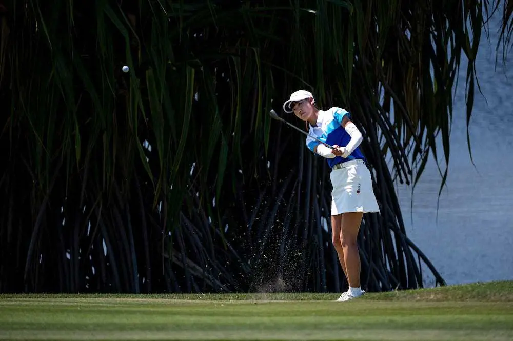 【画像・写真】馬場咲希、4バーディーで17位　初日ゼロから「強気で」修正　アジア太平洋アマチュア選手権