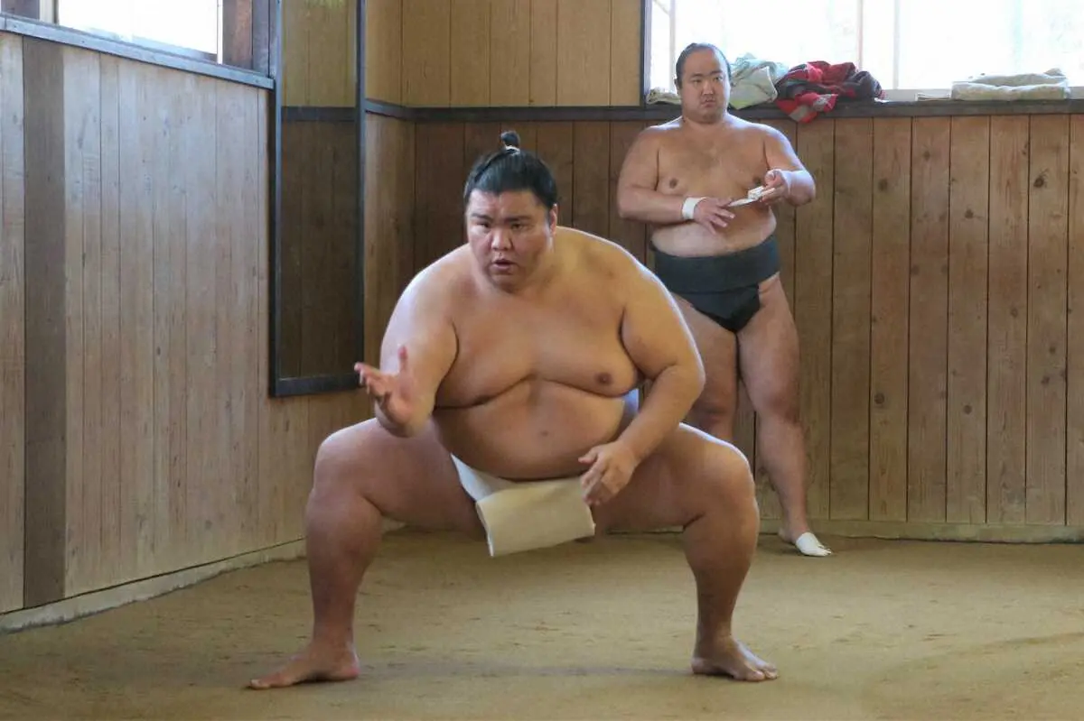 【画像・写真】御嶽海　大関復帰は「意識しない」「一日一勝、それだけ」稽古量増やして勝負の九州場所へ