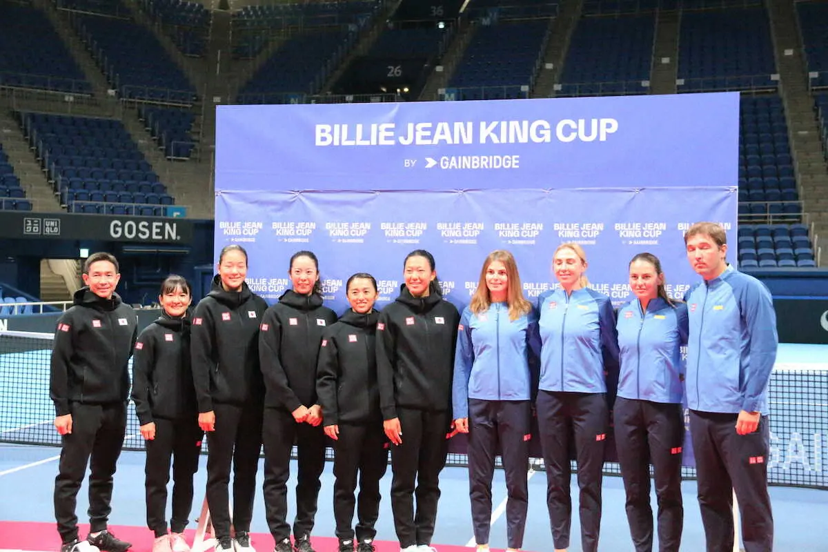 【画像・写真】テニスBJK杯PO　日本代表・内島「全員で勝ちにいきたい」　前日会見で意気込み示す
