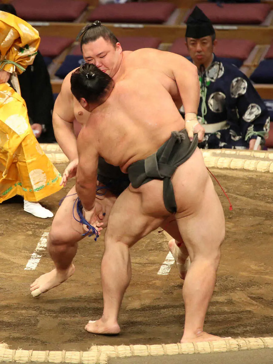 【画像・写真】朝乃山が先場所幕下Vの大成龍に完勝　関取復帰へ「自信を持ってやるだけ」