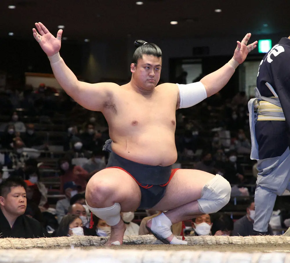 【画像・写真】対馬洋が狼雅との新十両対決制す　初めての土俵入りに感慨「ずっと憧れていたのでうれしい」