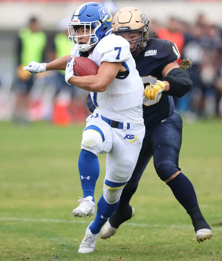 【画像・写真】アメフト関学大　王者はやっぱり強い　勢いに乗る関大を撃破し、59度目のリーグ優勝