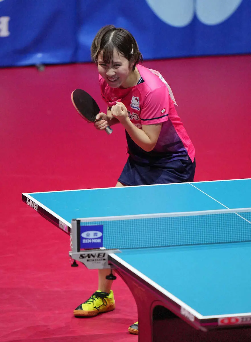 【画像・写真】平野美宇、ひな撃破で選考大会初V　パリ五輪選考レース3番手浮上