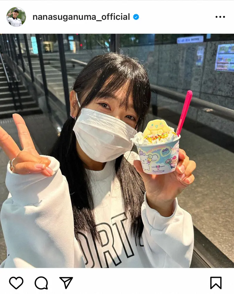 【画像・写真】女子ゴルフ菅沼菜々　前髪命系女子も…“前髪0点”のレアショット公開に「女子高生？」「超かわいい」