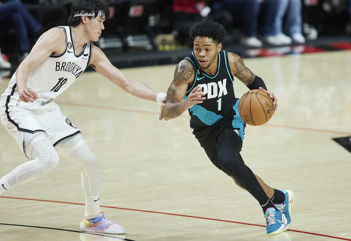 【画像・写真】渡辺雄太が自己最多の3P5本で20得点　ネッツは好調Tブレイザーズに2点差で勝利