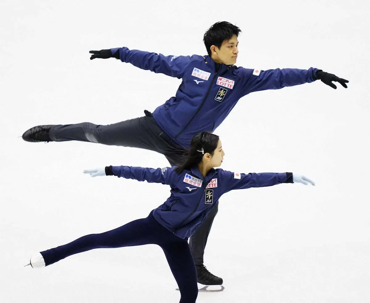 【画像・写真】ペア“りくりゅう”が最終調整　午後1時20分登場