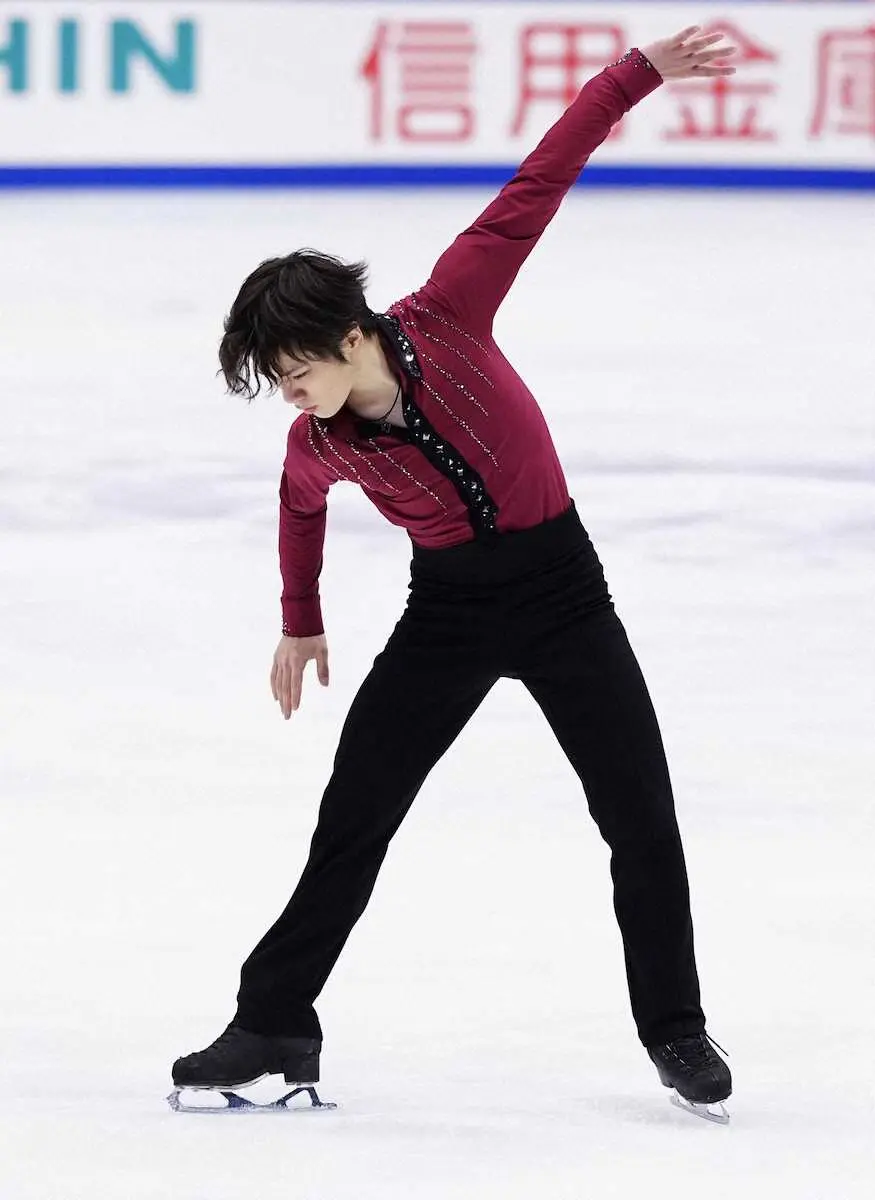 【画像・写真】SP2位の宇野昌磨「キャリアの賜物」不調の4回転フリップ完璧に決めた