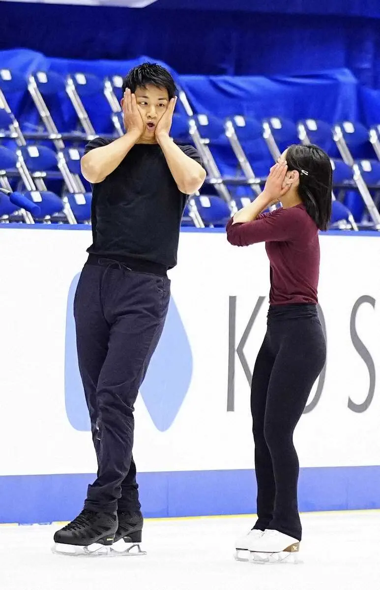 【画像・写真】ペア“りくりゅう”がフリーへ最終調整　リフトやスロージャンプなど確認